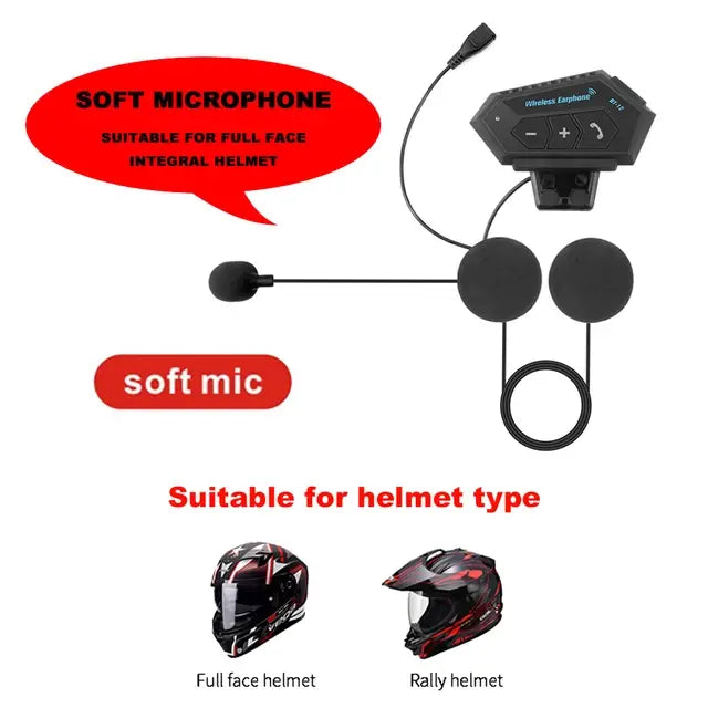 MOTOWAVE MOTORCYCLE HEADPHONES WIRELESS BLUETOOTH