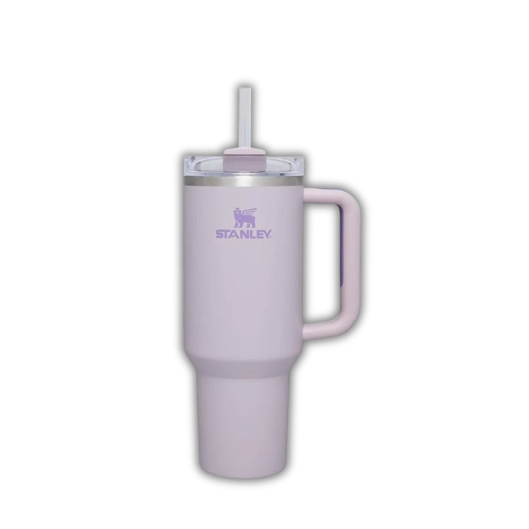 VACUUM INSULATED STAINLESS STEEL TUMBLER WITH LID AND STRAW