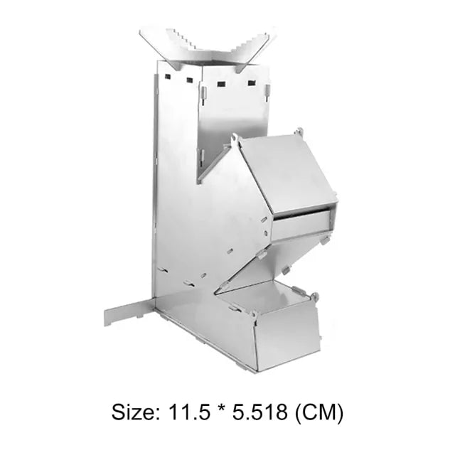 MINI OUTDOOR PORTABLE FIREWOOD STOVE