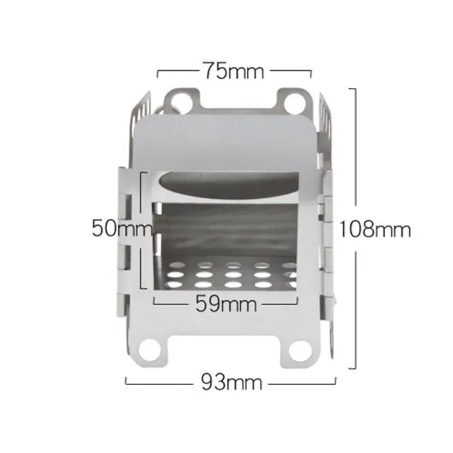 MINI OUTDOOR PORTABLE FIREWOOD STOVE