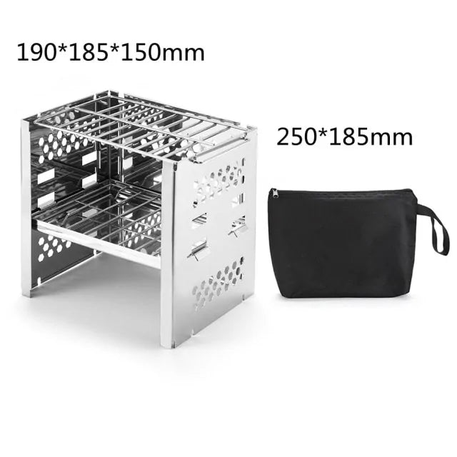 MINI OUTDOOR PORTABLE FIREWOOD STOVE