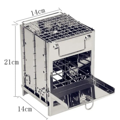 MINI OUTDOOR PORTABLE FIREWOOD STOVE