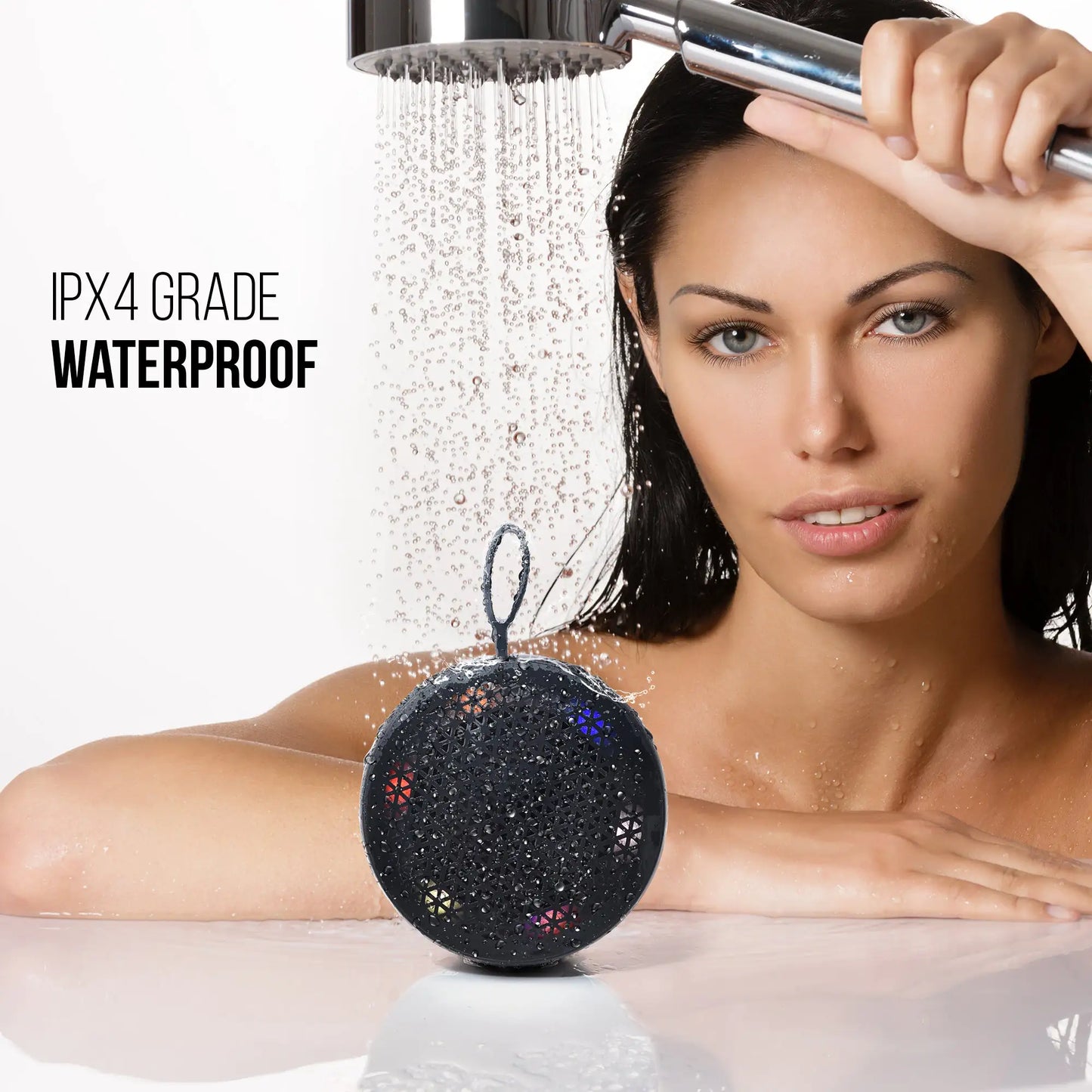 RISEBASS WATERPROOF BLUETOOTH SHOWER SPEAKERPHONE