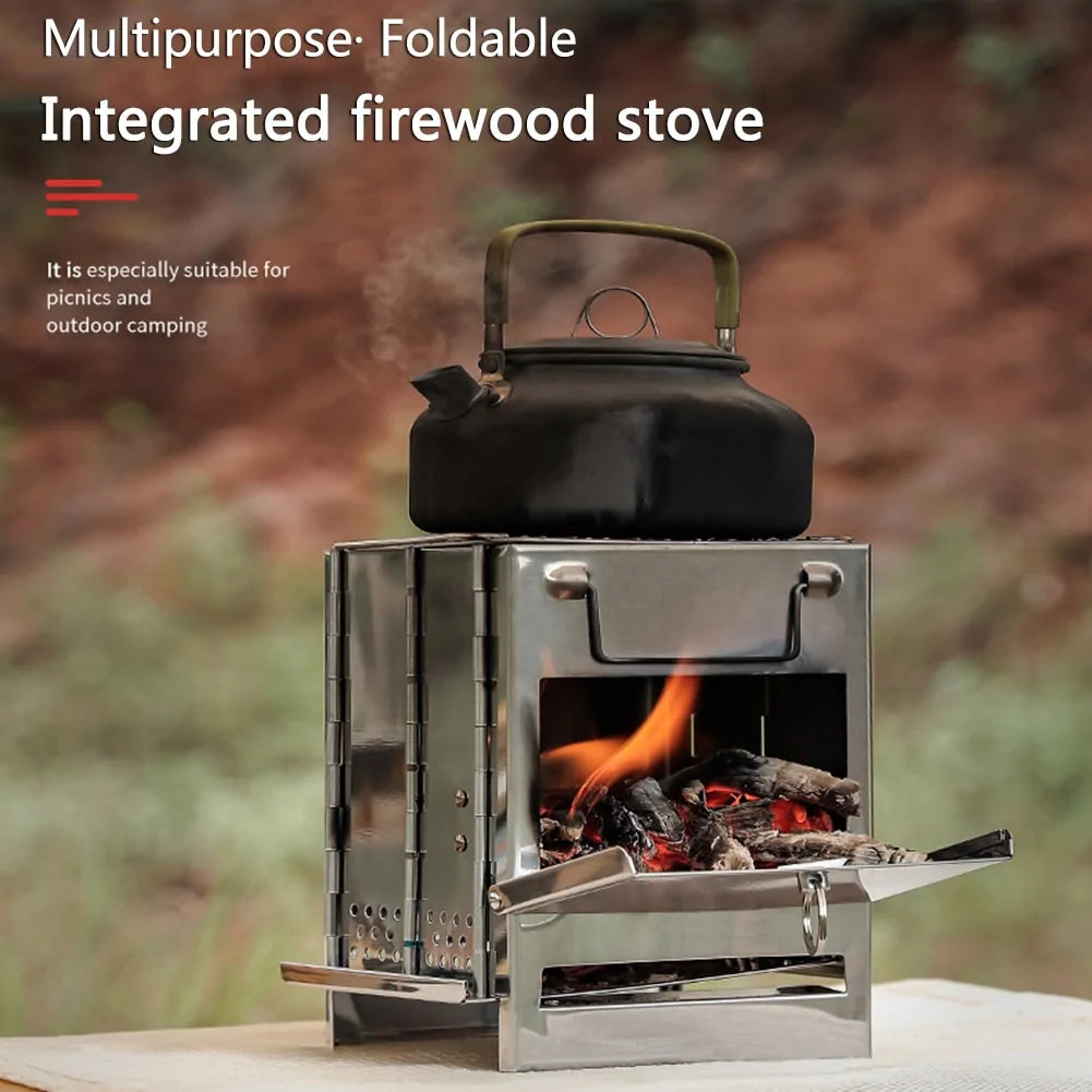 MINI OUTDOOR PORTABLE FIREWOOD STOVE