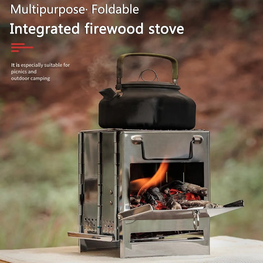 MINI OUTDOOR PORTABLE FIREWOOD STOVE